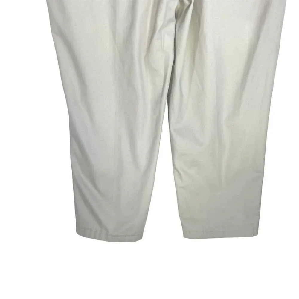 Cabela's Men's Khaki Chino Pants Size‎ 40W x 30L Flat Front Beige Cotton